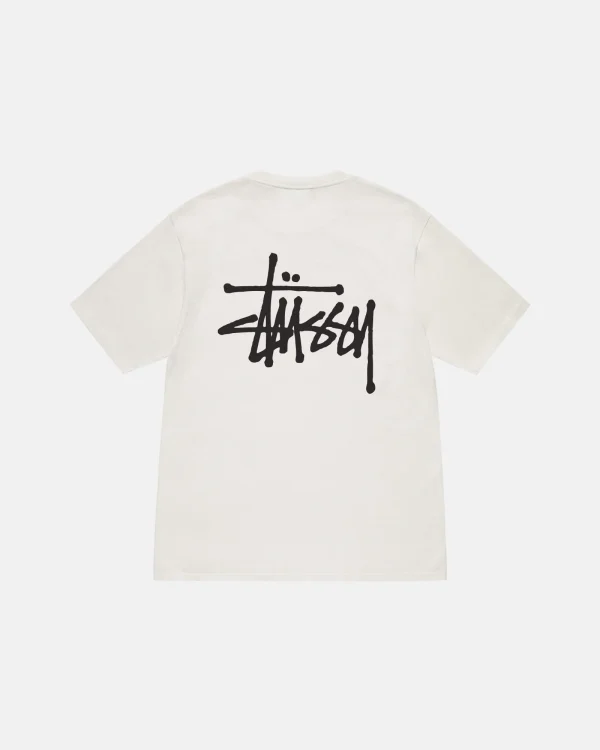 Basic Stussy T-Shirt Pigment Dyed White