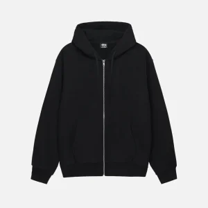 STUSSY BEACH ROOTS ZIP HOODIE – BLACK