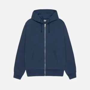 BEACH ROOTS ZIP HOODIE STUSSY NAVY