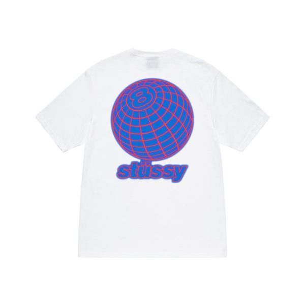 8 BALL GRID TEE-WHITE