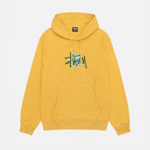 STÜSSY STAR HOODIE PIGMENT DYED YELLOW