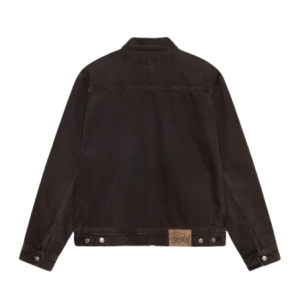 ZIP WORK JACKET DENIM – BROWN