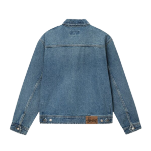 ZIP WORK JACKET DENIM-Blue